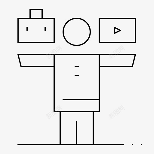 平衡生活娱乐图标svg_新图网 https://ixintu.com 娱乐 工作 平衡 生产力和商业动机技能 生活