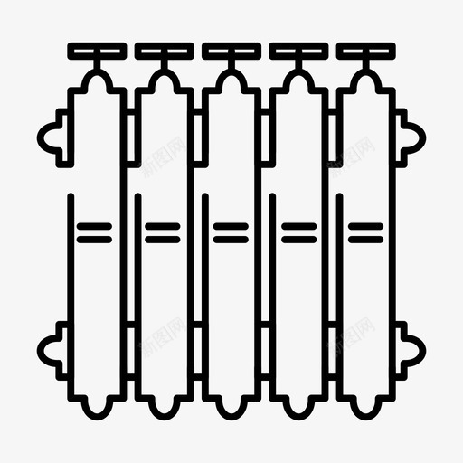散热器电池暖气图标svg_新图网 https://ixintu.com feb v4 web 散热器 暖气 电池 界面 集合