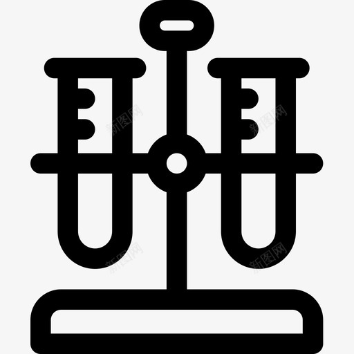 试管化学29线性图标svg_新图网 https://ixintu.com 化学29 线性 试管