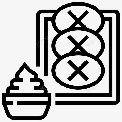 烤肉酱蘸酱烤肉和烤肉串图标svg_新图网 https://ixintu.com 烤肉 肉酱 蘸酱