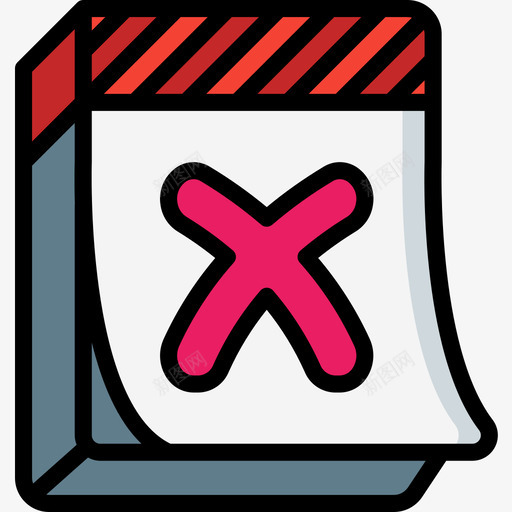 日历动作和提醒3线性颜色图标svg_新图网 https://ixintu.com 动作 提醒 日历 线性 颜色