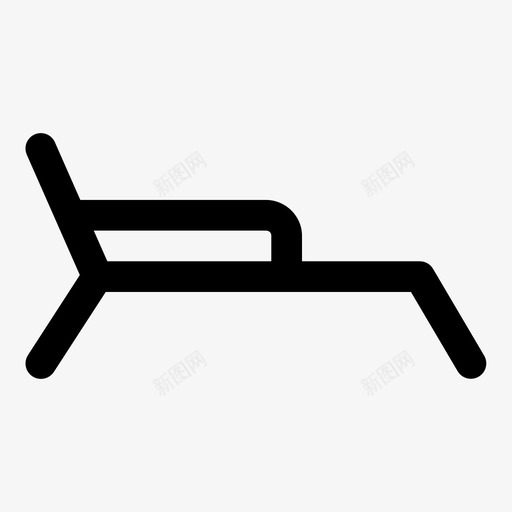沙滩背椅沙滩椅假日图标svg_新图网 https://ixintu.com 假日 夏日大胆 沙滩椅 沙滩背椅