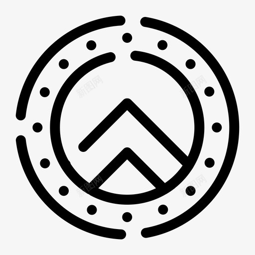 希腊盾安全希腊独立日加粗虚线图标svg_新图网 https://ixintu.com 加粗 安全 希腊 独立日 虚线