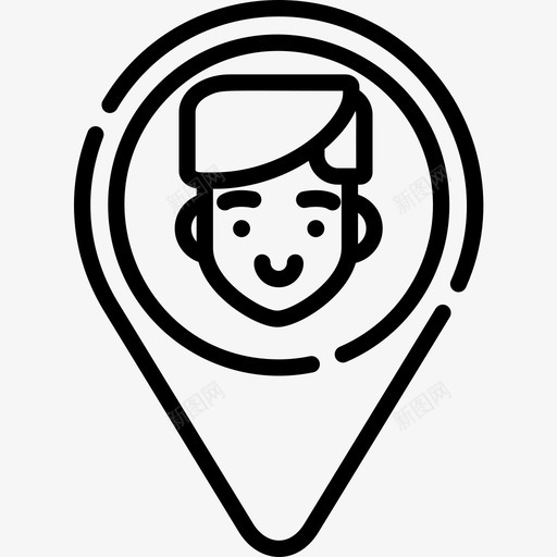 位置人力资源56直线图标svg_新图网 https://ixintu.com 人力资源56 位置 直线