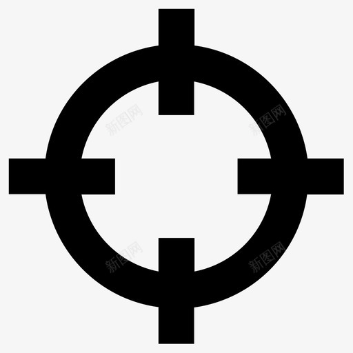 瞄准十字准星聚焦图标svg_新图网 https://ixintu.com 十字准星 瞄准 聚焦