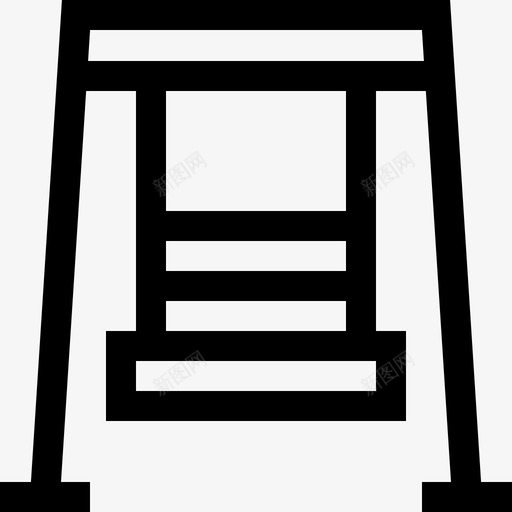 秋千户外活动28直线型图标svg_新图网 https://ixintu.com 户外活动 直线 秋千 线型