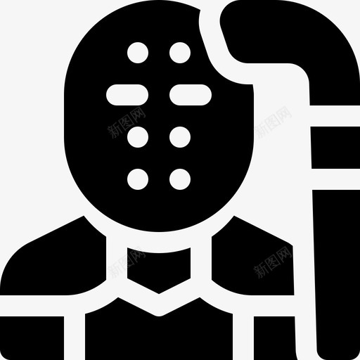 曲棍球运动员体育化身8填充图标svg_新图网 https://ixintu.com 体育 化身 填充 曲棍球 运动员
