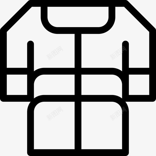 泳衣冲浪直线型图标svg_新图网 https://ixintu.com 冲浪 泳衣 直线型
