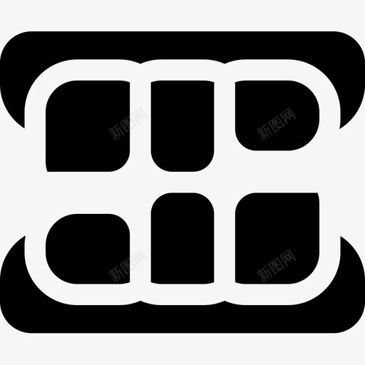 义齿牙医33充填图标svg_新图网 https://ixintu.com 义齿 充填 牙医33