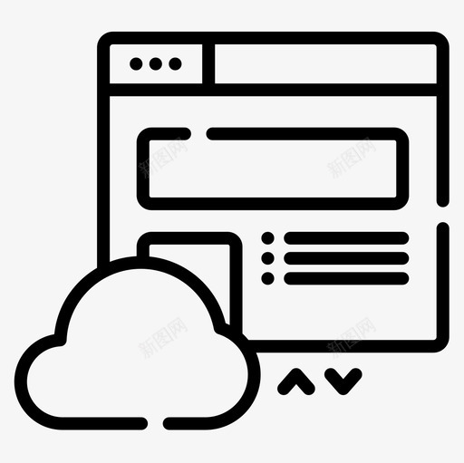 网站网络托管36线性图标svg_新图网 https://ixintu.com 线性 网站 网络托管36