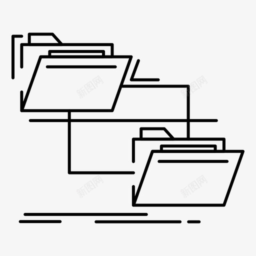 文件夹复制文件图标svg_新图网 https://ixintu.com web界面febcollectionv5 复制 文件 文件夹 移动 管理