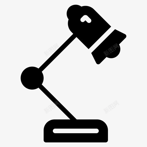 台灯办公室文具图标svg_新图网 https://ixintu.com 办公室 办公文具 台灯 文具