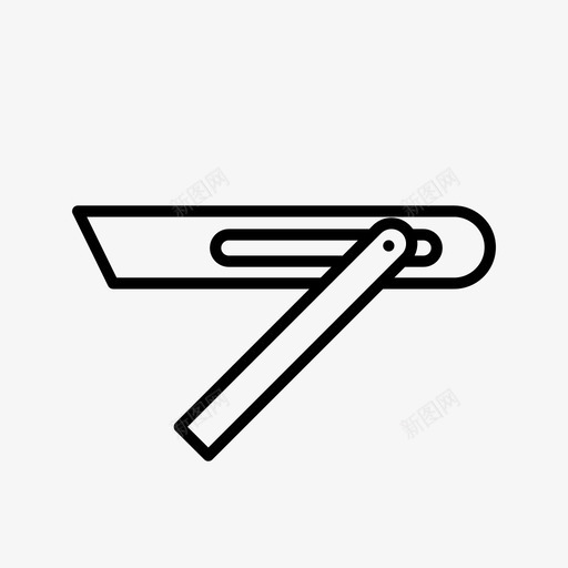 滑动锥方木工手工工具图标svg_新图网 https://ixintu.com 工具 手工 木工 滑动