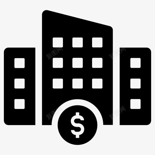 商业商业建筑办公室图标svg_新图网 https://ixintu.com 办公室 商业 商业建筑 房地产 物业