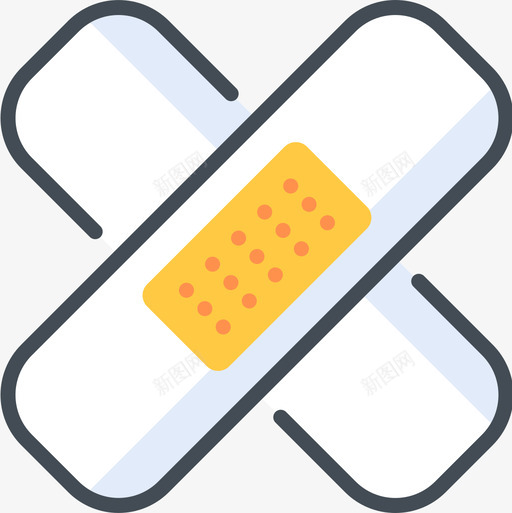 石膏药剂14双色图标svg_新图网 https://ixintu.com 双色 石膏 药剂