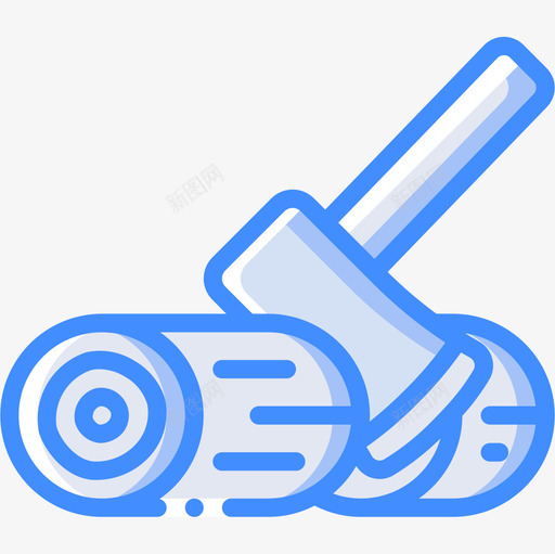 斧头diy4蓝色图标svg_新图网 https://ixintu.com diy4 斧头 蓝色