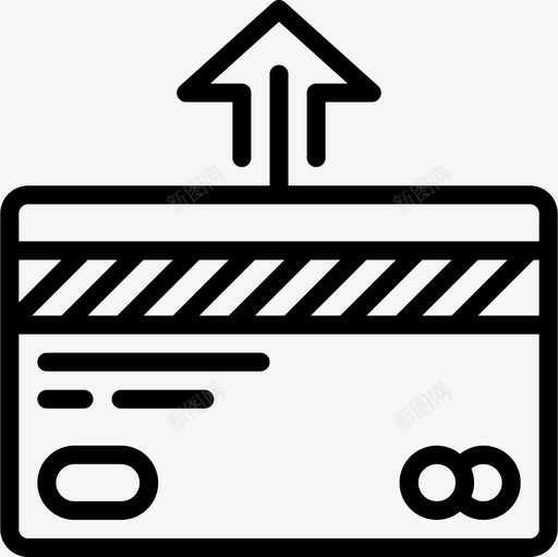信用卡在线商店直拨图标svg_新图网 https://ixintu.com 信用卡 商店 在线 直拨
