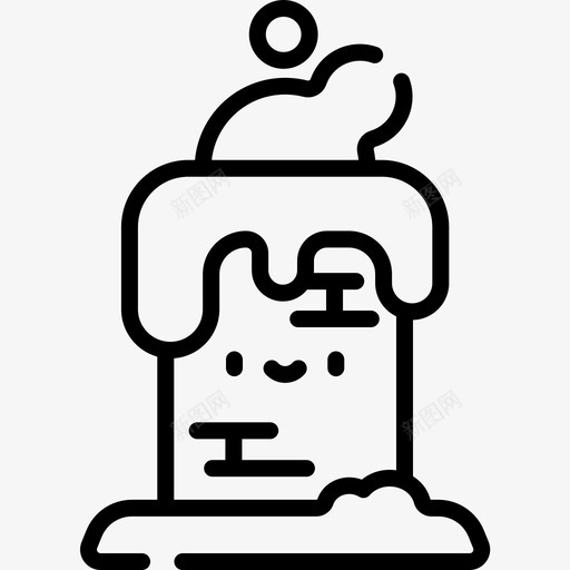 烟囱圣诞152直线型图标svg_新图网 https://ixintu.com 圣诞 烟囱 直线 线型