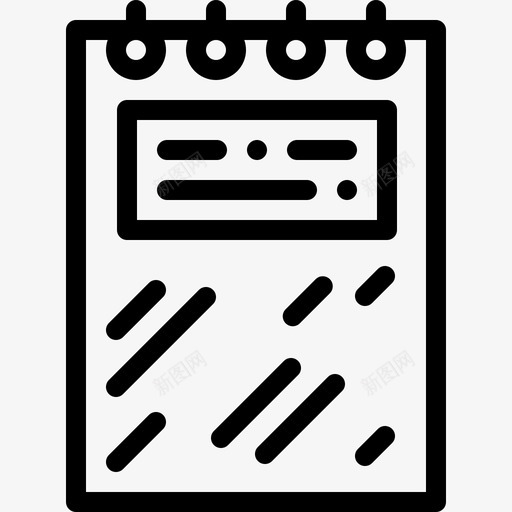 笔记本回学校51直线图标svg_新图网 https://ixintu.com 学校 直线 笔记本