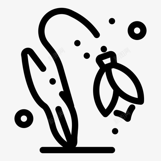 花自然春天图标svg_新图网 https://ixintu.com 春天 春天季节大胆虚线 自然 花