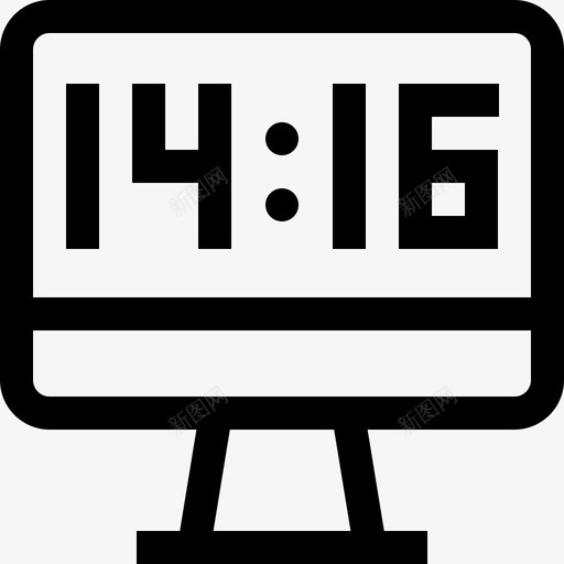 计算机速度表时间7线性图标svg_新图网 https://ixintu.com 线性 计算机 速度表时间7