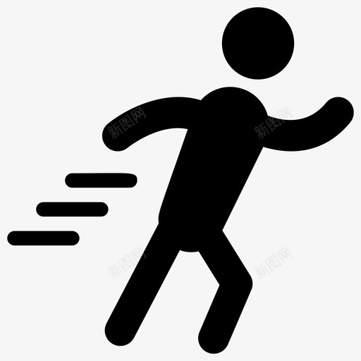 跑步比赛奥运会图标svg_新图网 https://ixintu.com 奥运会 比赛 象形图 跑步 跑步者