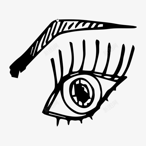 眼眉视图标svg_新图网 https://ixintu.com