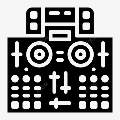 dj控制器音频音乐图标svg_新图网 https://ixintu.com dj控制器 录音室 音乐 音乐工作室 音频