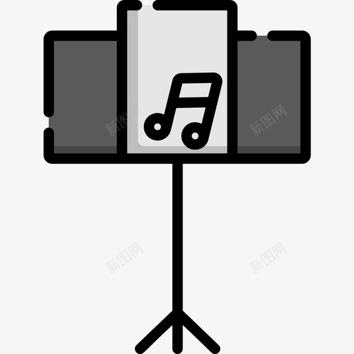 音乐架2号节目线性颜色图标svg_新图网 https://ixintu.com 2号 线性 节目 音乐 颜色