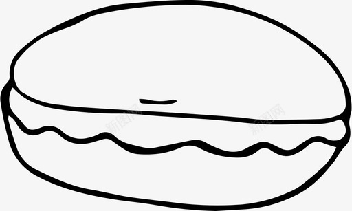 手绘杏仁饼甜点食物图标svg_新图网 https://ixintu.com 手绘杏仁饼 手绘糖果 甜点 甜食 食物