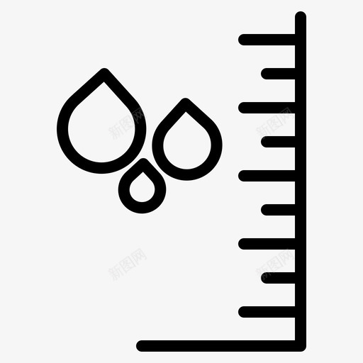 湿度计温度天气图标svg_新图网 https://ixintu.com 云和天气 天气 温度 湿度计