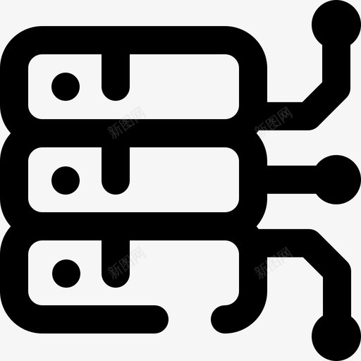 服务器加密货币24轮廓图标svg_新图网 https://ixintu.com 加密 服务器 货币 轮廓