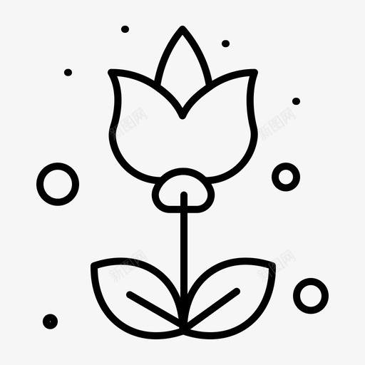 花春常规线图标svg_新图网 https://ixintu.com 常规