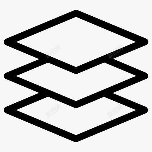 层栈图标svg_新图网 https://ixintu.com