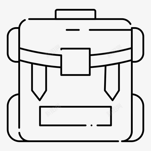 背包野营徒步旅行图标svg_新图网 https://ixintu.com 徒步旅行 拉链 网页界面feb系列v4 背包 行李 野营