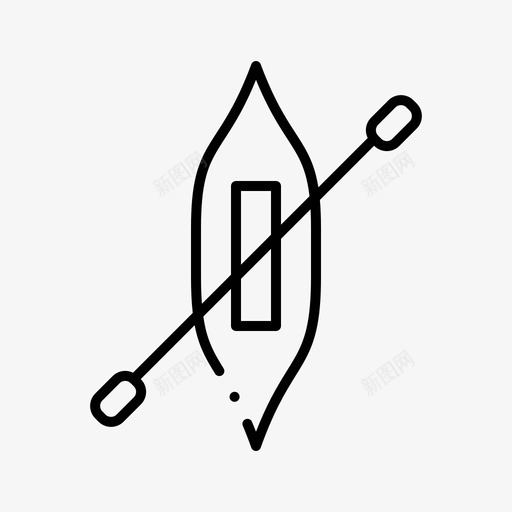 皮艇独木舟船图标svg_新图网 https://ixintu.com 2月 v3 收集 独木舟 界面 皮艇 网络