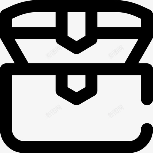 箱子游戏52轮廓图标svg_新图网 https://ixintu.com 游戏52 箱子 轮廓