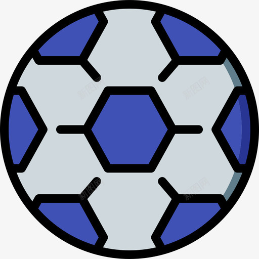 足球世界杯3线性颜色图标svg_新图网 https://ixintu.com 世界杯3 线性颜色 足球