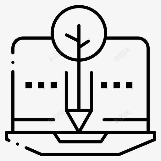 有机内容数字图标svg_新图网 https://ixintu.com web界面febcollectionv4 内容 数字 有机 有机内容 笔记本电脑