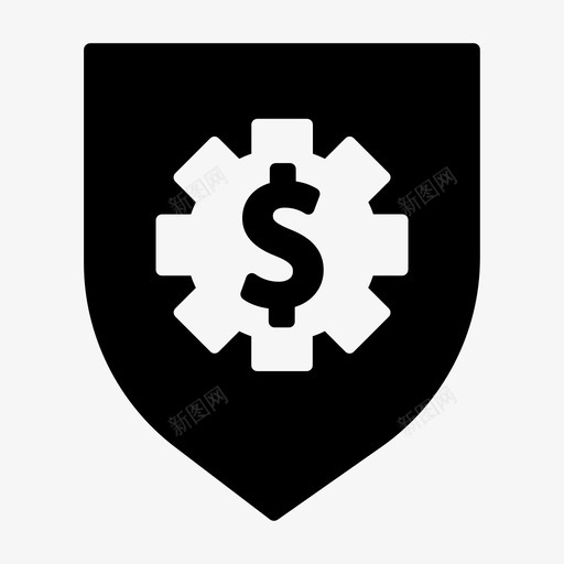 保护金预防安全图标svg_新图网 https://ixintu.com 保护金 图标 安全 工作 盾牌 雕文 预防