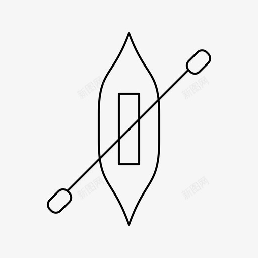 船独木舟皮艇图标svg_新图网 https://ixintu.com 2月 v5 收集 独木舟 界面 皮艇 网络