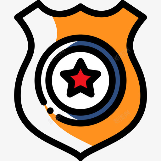 警徽正义4号颜色遗漏图标svg_新图网 https://ixintu.com 4号 正义 警徽 遗漏 颜色