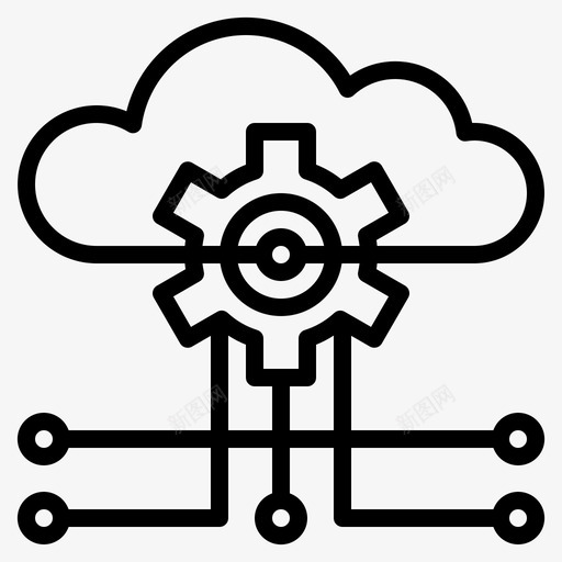 云人工智能数据库图标svg_新图网 https://ixintu.com 云 人工智能 人工智能概述 数据库 智能