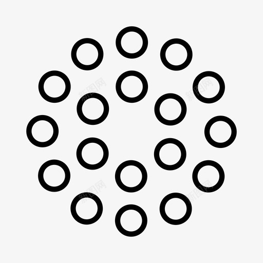 圆形图案圆形几何图案图标svg_新图网 https://ixintu.com 几何图案 图案 圆形 圆形图案 装饰图案