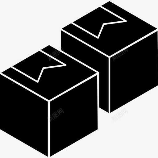 箱子纸板箱板条箱图标svg_新图网 https://ixintu.com 包装 板条 箱子 纸板