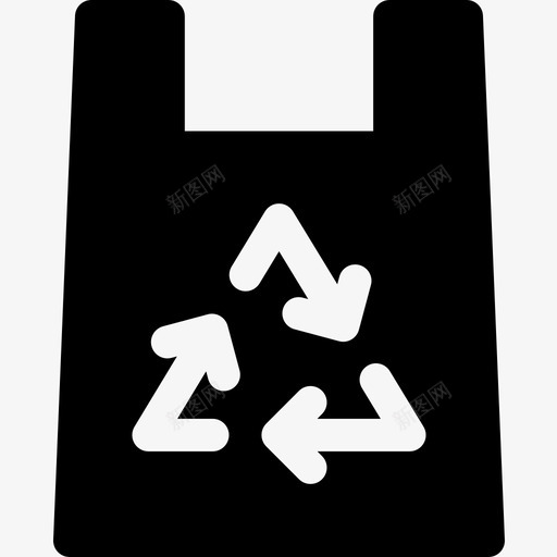 塑料袋生态164填充图标svg_新图网 https://ixintu.com 塑料袋 填充 生态164