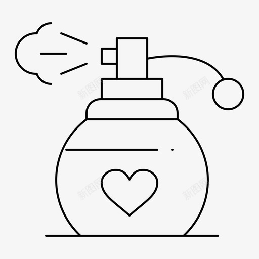 香水礼物爱情图标svg_新图网 https://ixintu.com 爱情 礼物 网络界面2月系列v5 香水