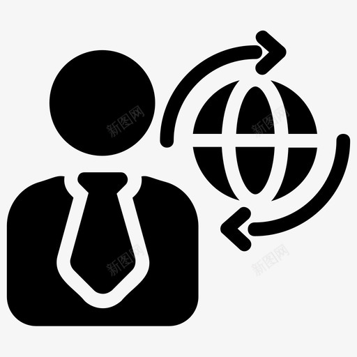 国际商人企业家全球商人图标svg_新图网 https://ixintu.com 世界 企业家 全球 商人 国际 图标 政治 贸易 雕文
