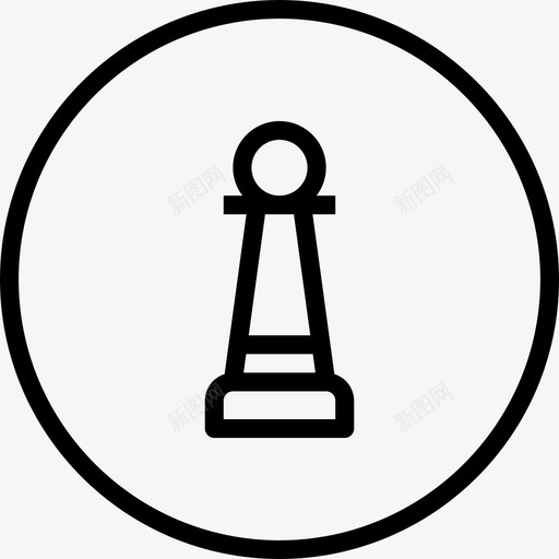 国际象棋市场营销88线性图标svg_新图网 https://ixintu.com 国际象棋 市场营销 线性