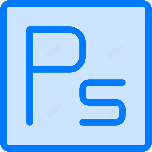 Photoshoplogos6蓝色图标svg_新图网 https://ixintu.com Photoshop logos 蓝色